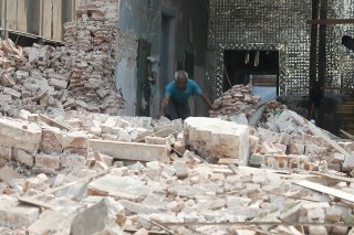 Le tremblement de terre du 28 mars a fait près de 2900 victimes en Birmanie, notamment à Mandalay. KEYSTONE/EPA/NYEIN CHAN NAING